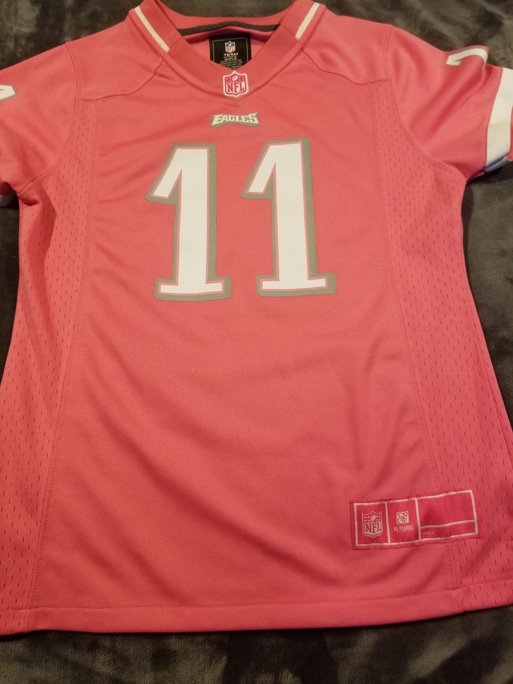 NFL Pink #11 Eagles Kids Jerseysize 10/12